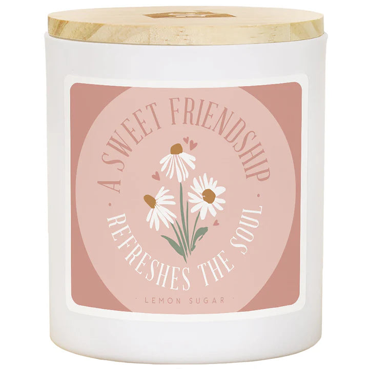 Candle-Floral Cross-Lemon Sugar