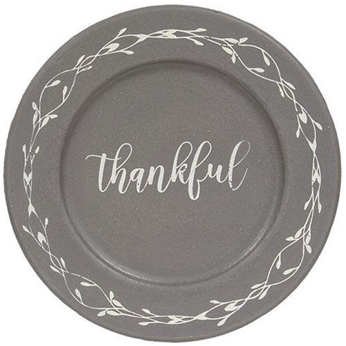 Always Grateful Floral Band Plate