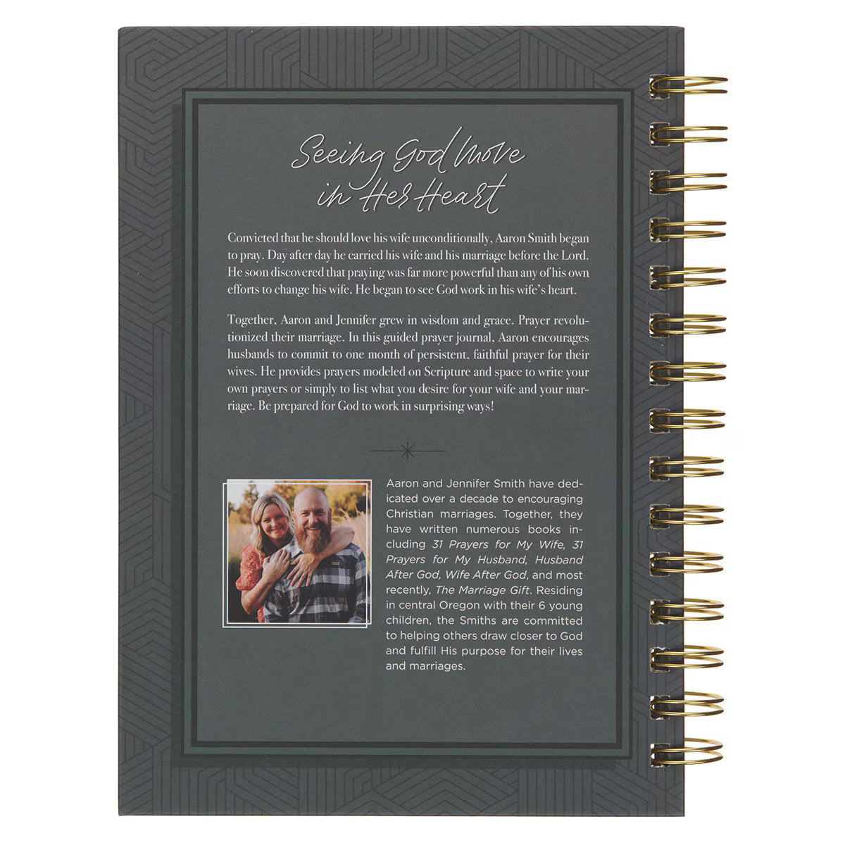 31 Prayers for My Wife Spiral Hardcover Prayer Journal for Husbands