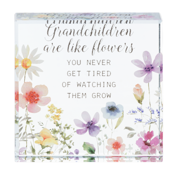 Block Talk - Grandchildren are like flowers you never get tired of watching them grow