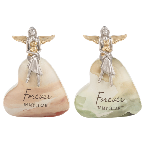 Bereavement Angel w/Pet on Heart
