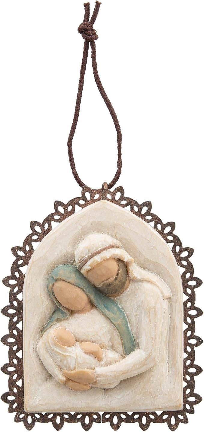 Willow Tree Holy Family, Sculpted Hand-Painted Hanging Ornament