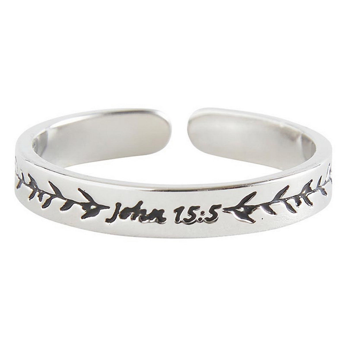 Jesus is the Vine Ring, Silver/Gold