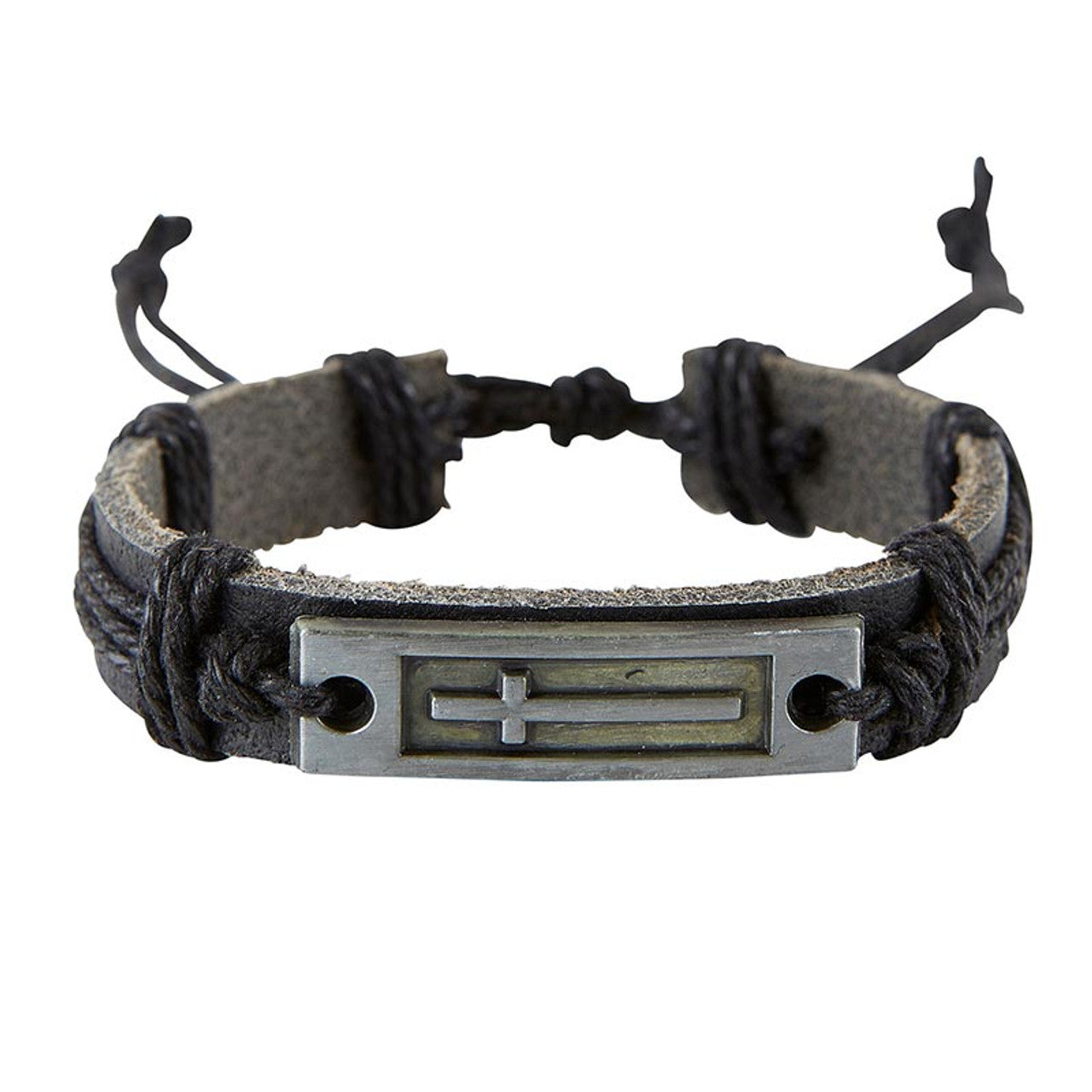 Men's Adjustable Cross Bracelet