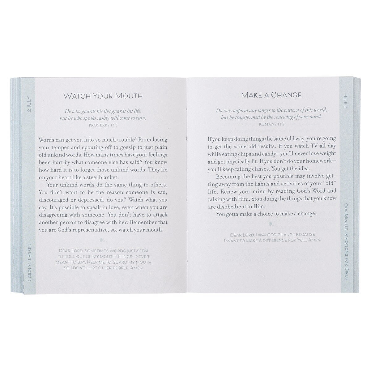 One-Minute Devotions for Girls Softcover