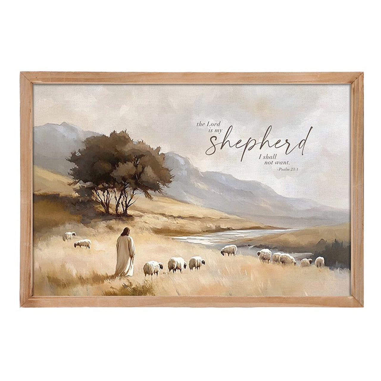 Premier Framed Canvas - Lord is My Shepherd
