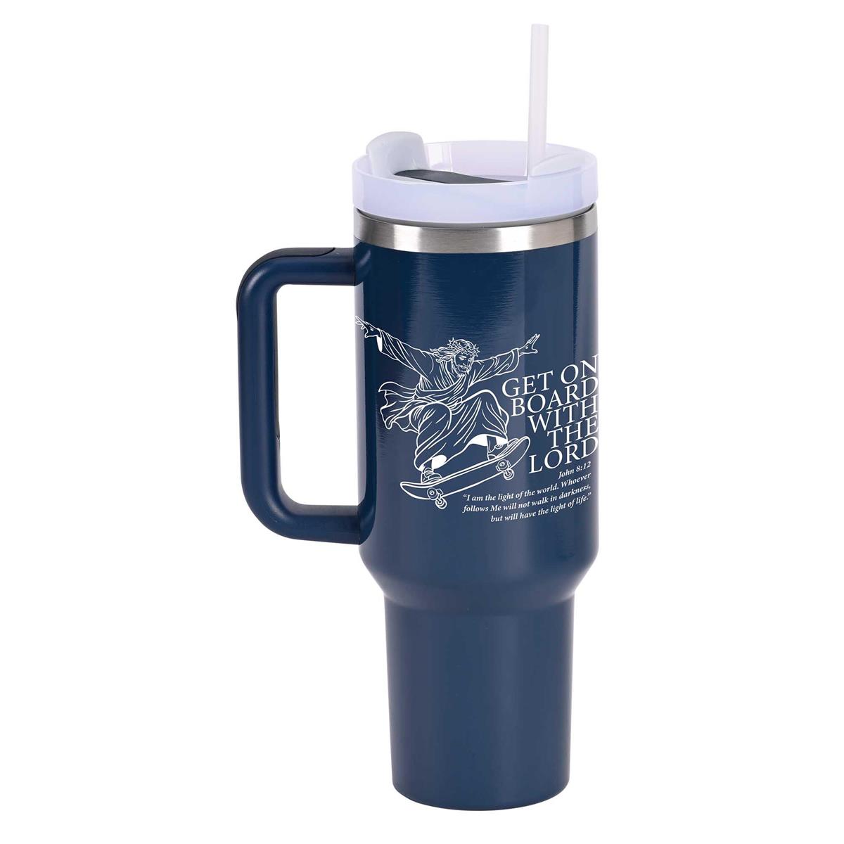Tumbler Get On Board With Jesus 40 Oz