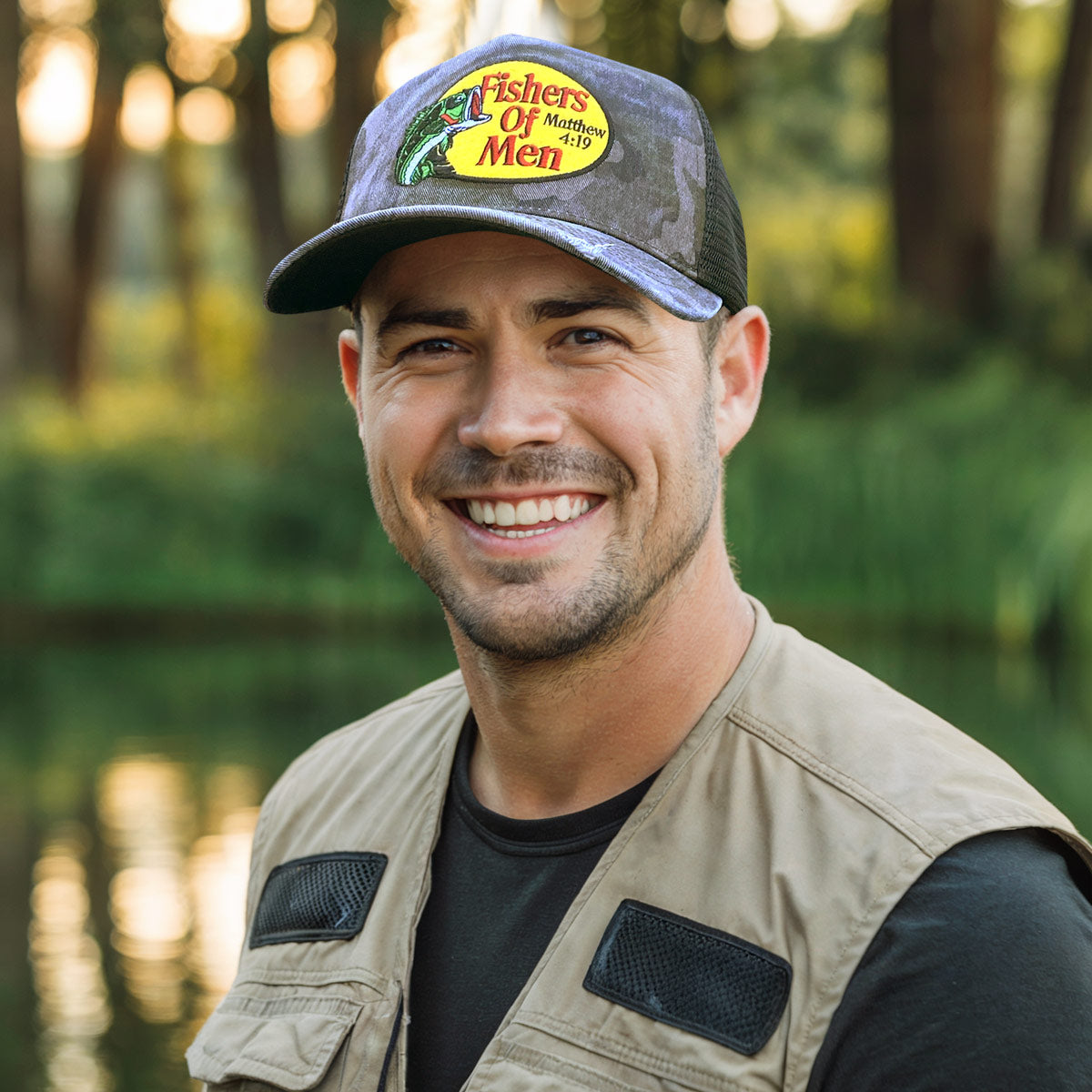 Mens Cap- Fishers Of Men Camo