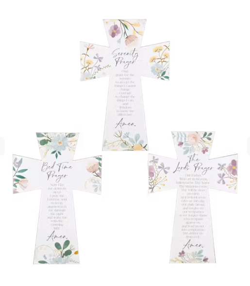 Cross Wall Decor with Prayer