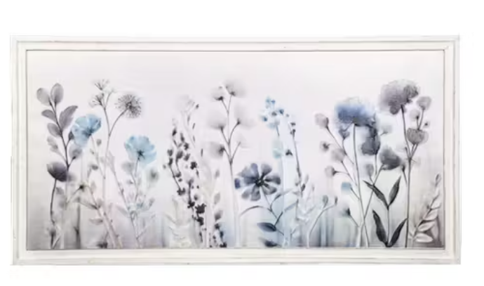 Embossed Wild Flower Wall Decor