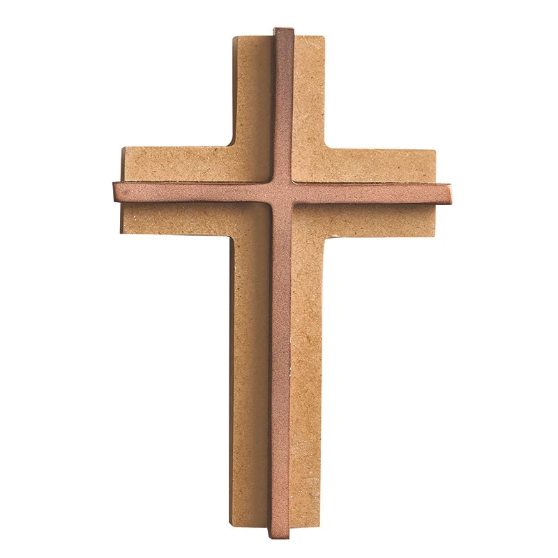 Scalloped Edges Double Layered Cross