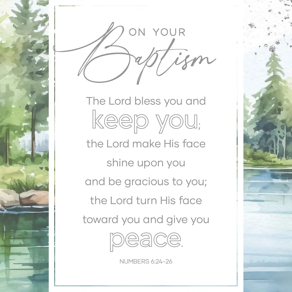On Your Baptism - Everyday Plaques 6X9