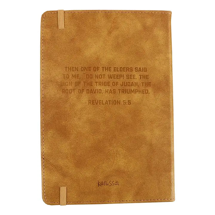 Kerusso Mens Leather Journal Lion of Judah