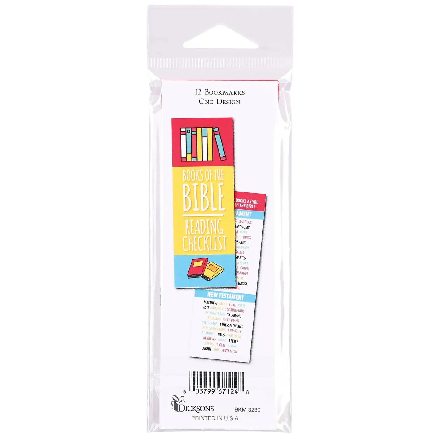 Bible Checklist 12-Pack Bookmarks