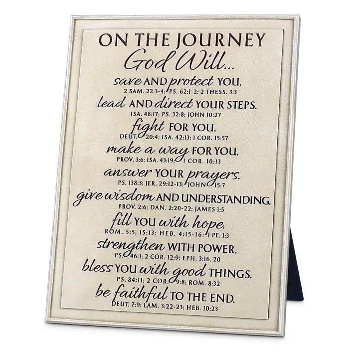Tabletop Plaque Word Study Journey 8"H