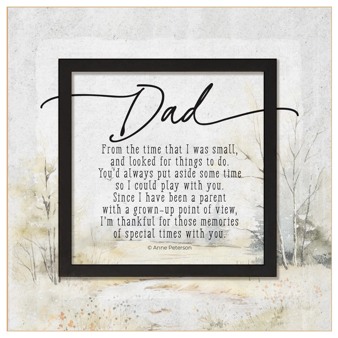 Dad - from the Time That I - Layered Grace - 6X6
