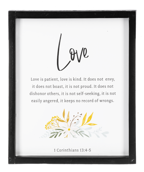 Faith, Hope, Love, Peace Bible Verse Wall Decor