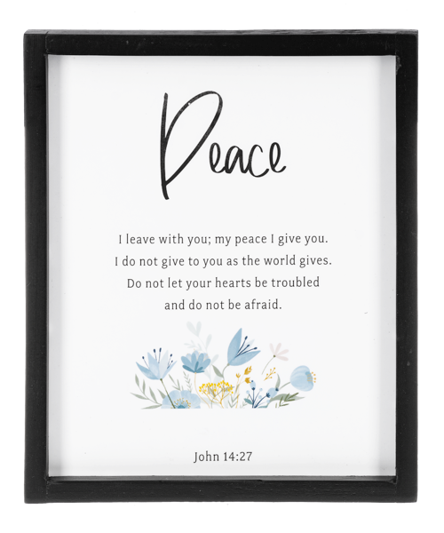 Faith, Hope, Love, Peace Bible Verse Wall Decor