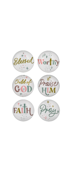 Colorful Faith Text Magnet
