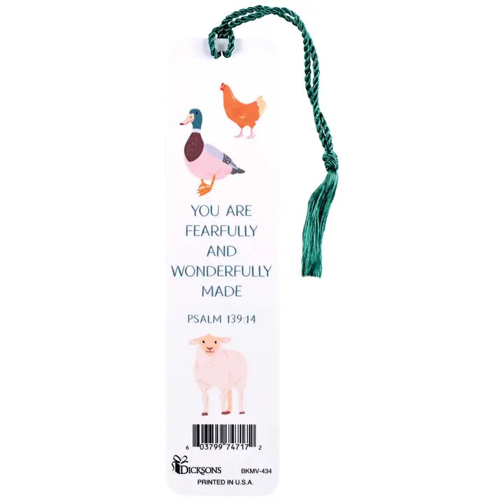 Bookmark Value Animals God Made Us All