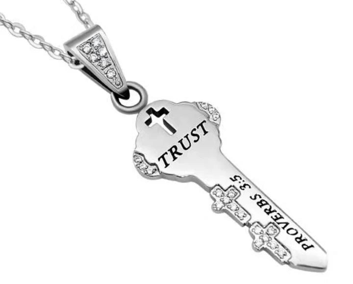 Women's Necklace- Girl's Key Trust