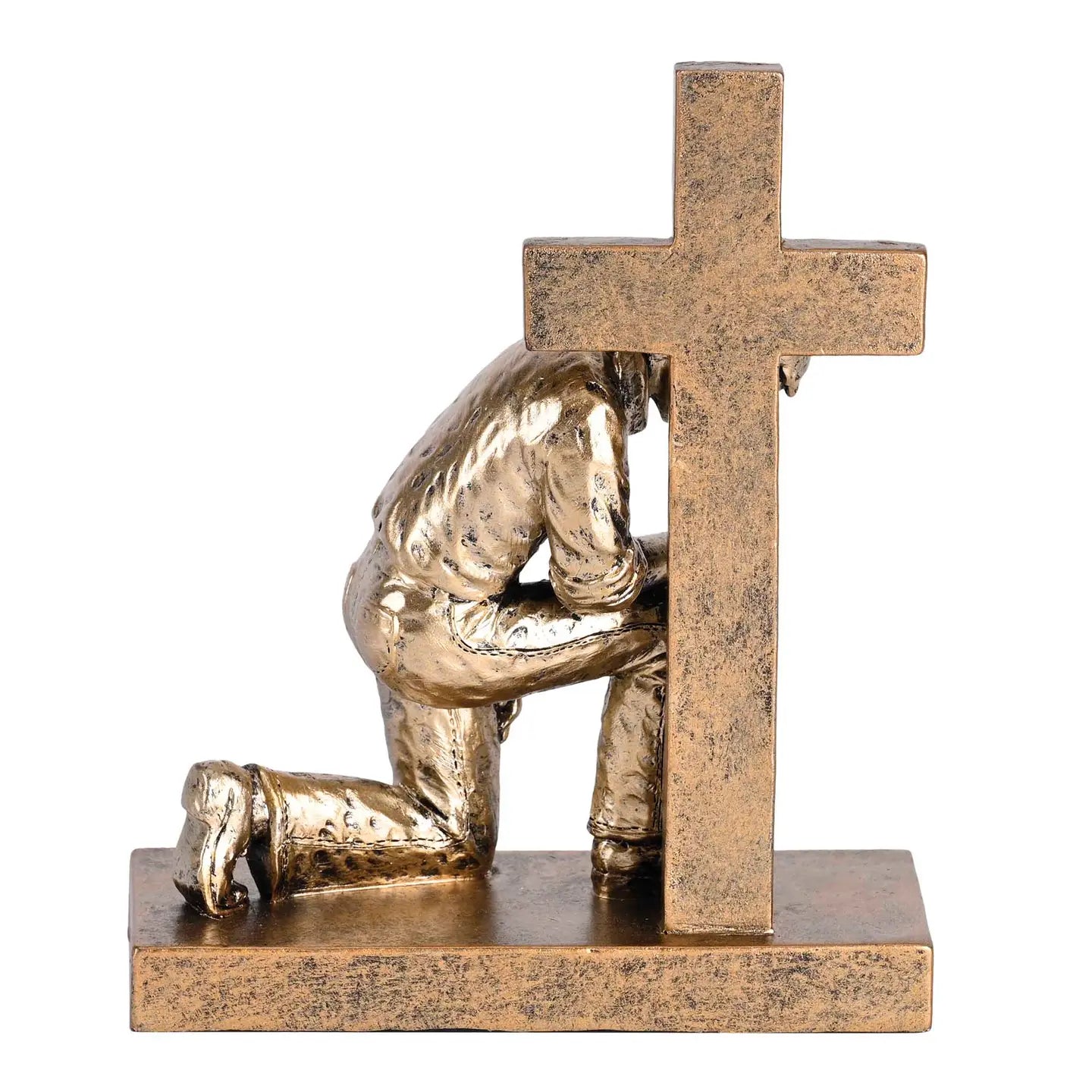Called To Pray Cross Praying Man, 8"