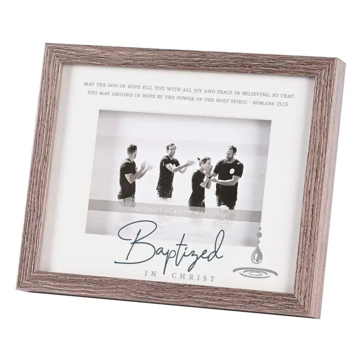 Baptized in Christ Photo Frame