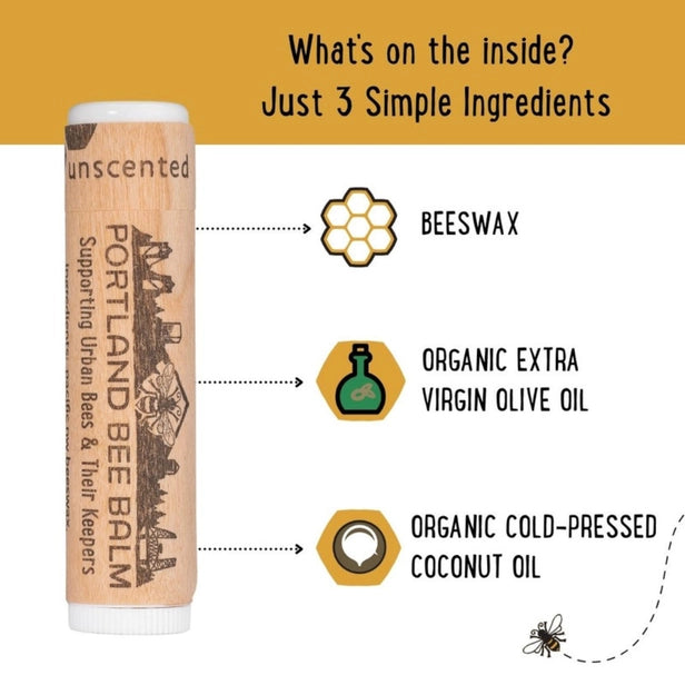 Unscented Natural Beeswax Lip Balm