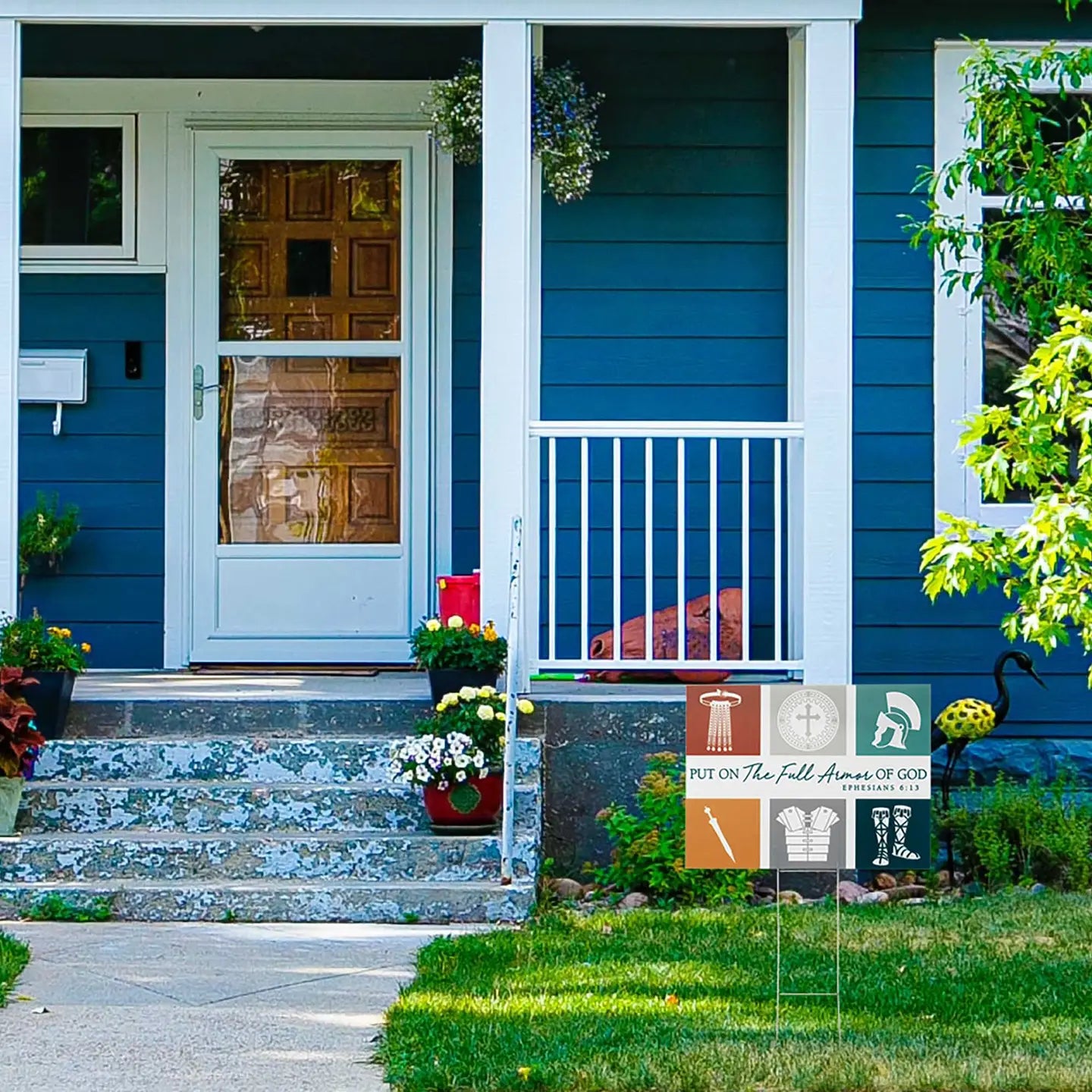 Put On the Full Armor of God Yard Sign