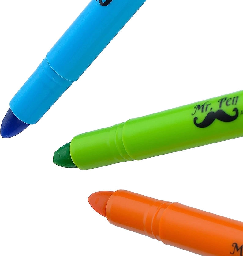 Mr. Pen No Bleed Gel Highlighter - Sharpenable Tip, 8 Pack