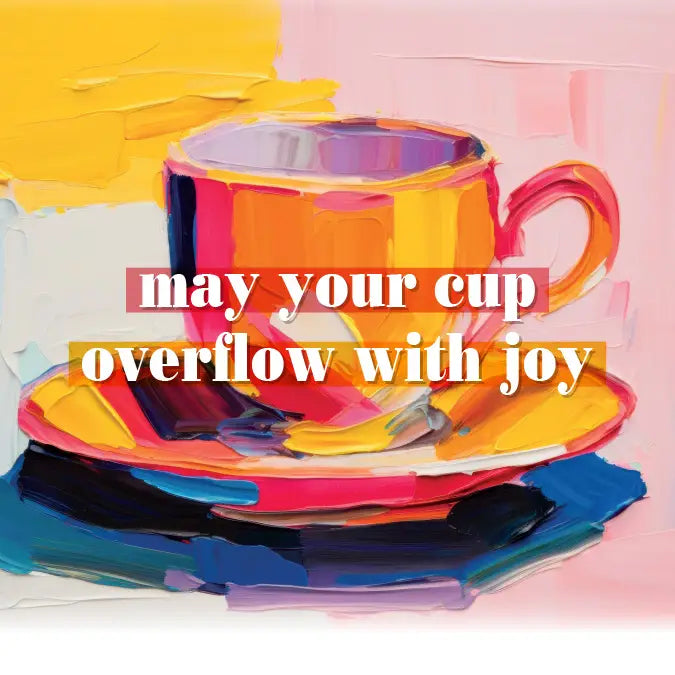 Itty Bitty Card May Your Cup Overflow