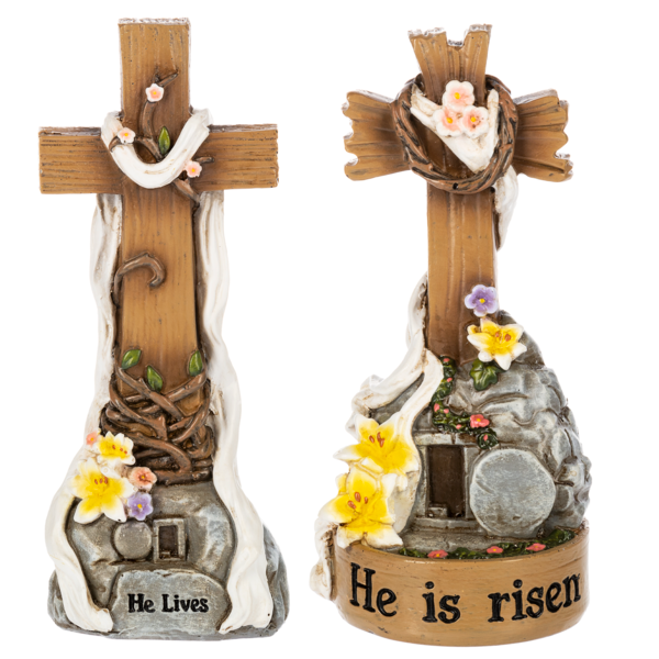Easter - Cross Figurine