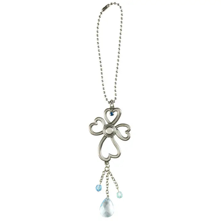 Blessed Beyond Measure Blue Stone Car Decorative Charm