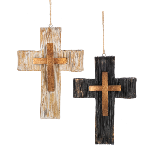 Ribbon Cross Ornament
