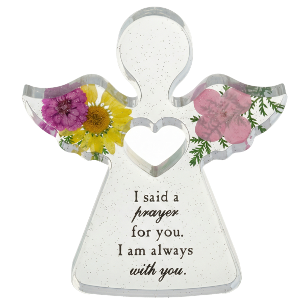 Pressed Flower Angel Figurines