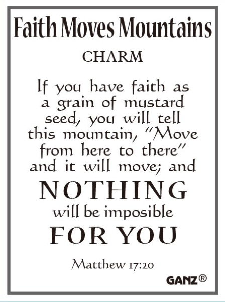 Faith Moves Mountains Charms