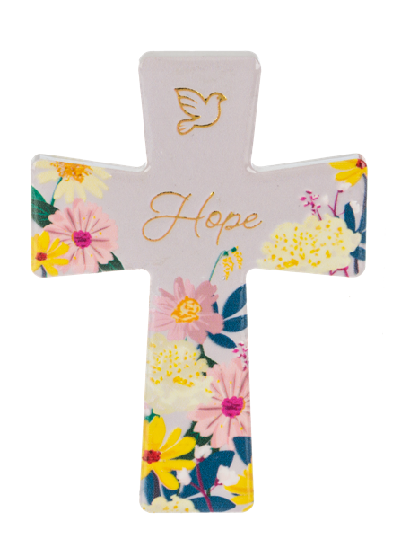 Floral Cross Magnet