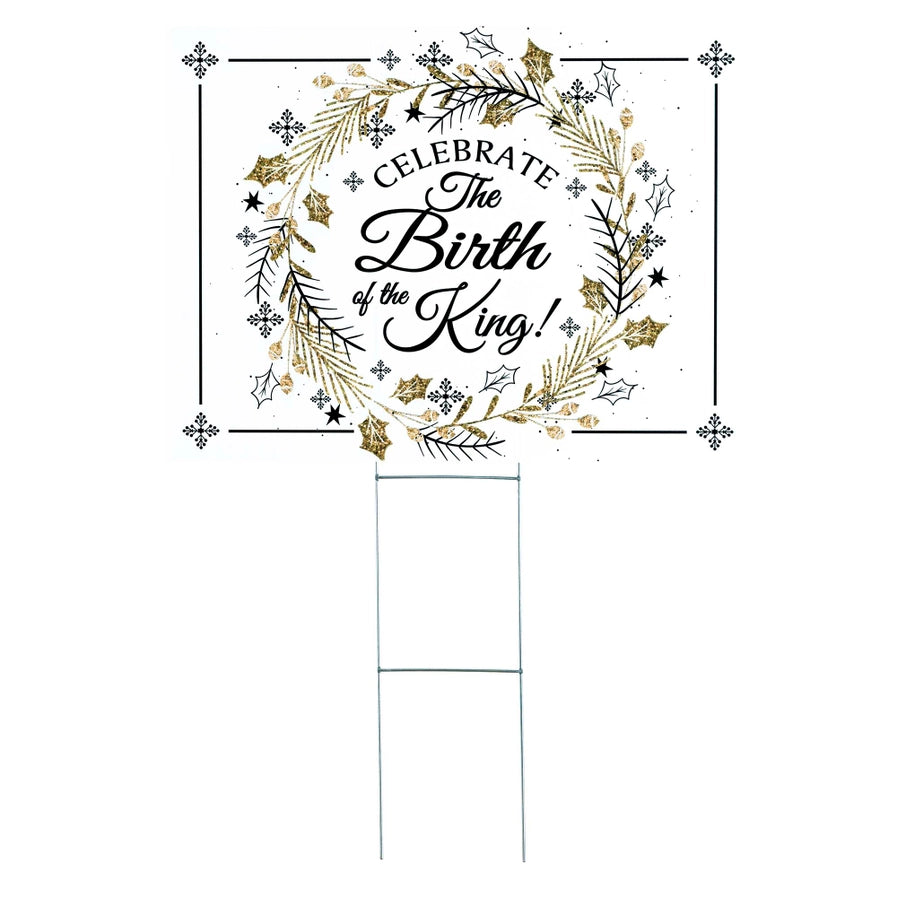 Yard Sign Celebrate the Birth