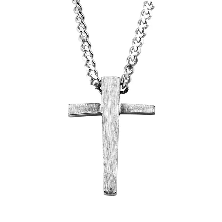 Necklace 1Corinthians 16 Oxide Cross, 24L