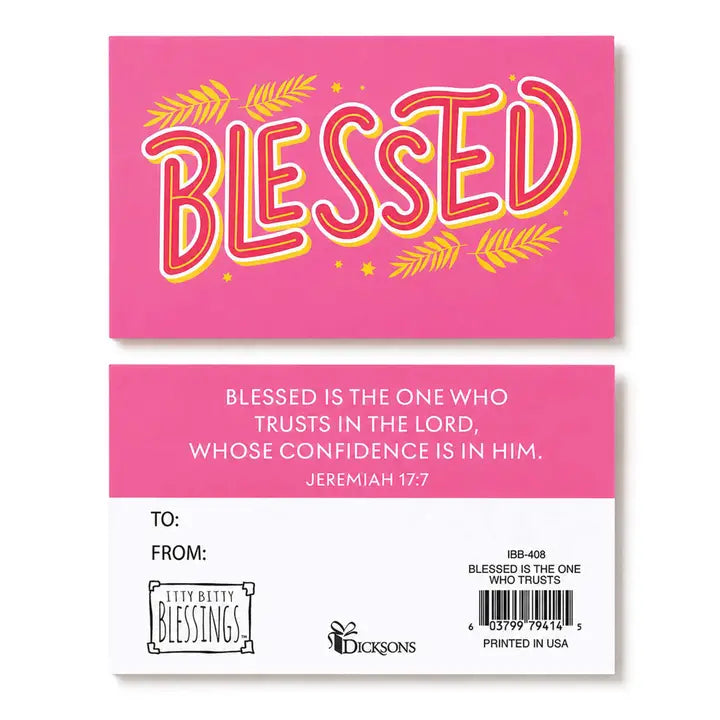 Itty Bitty Card Blessed Jeremiah 17:7