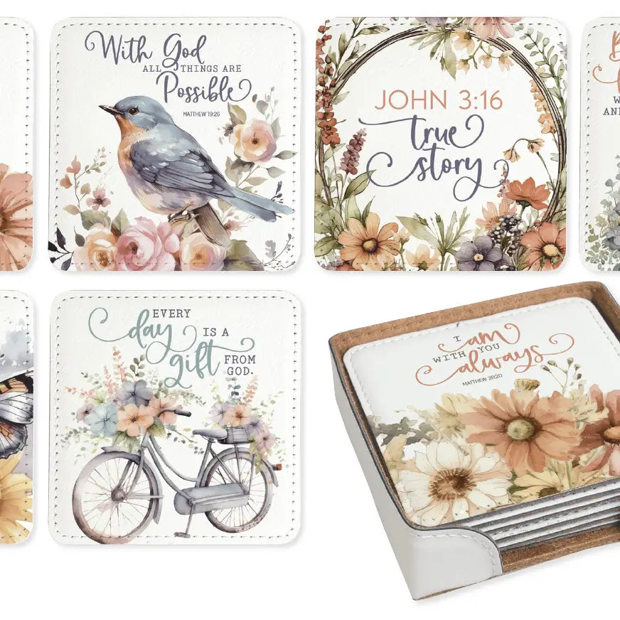 Floral Assorted - Coaster Set - 6 Assorted