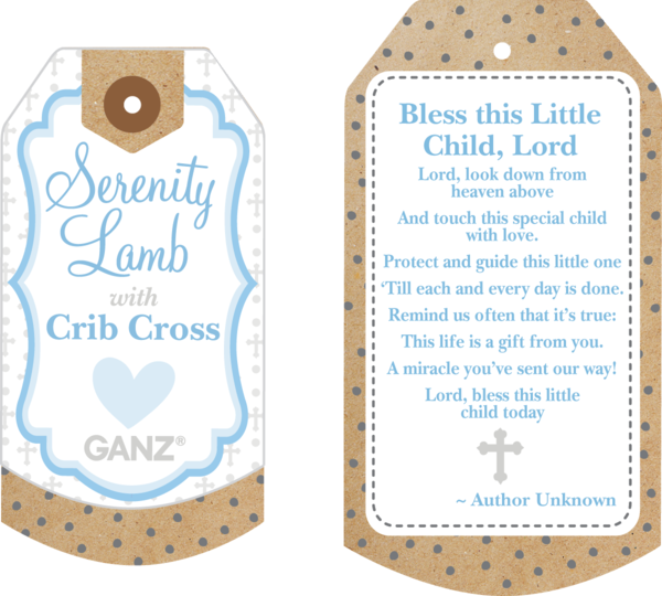 Serenity Lamb Holding Cross (2 pc. set)