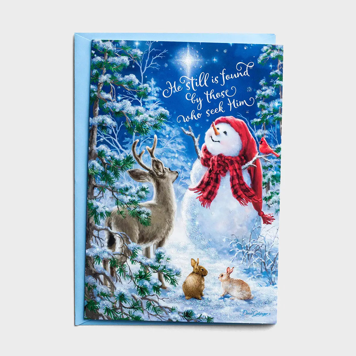 Snowman Gazer and Friends - 18 Christmas Boxed Cards and Envelopes, KJV