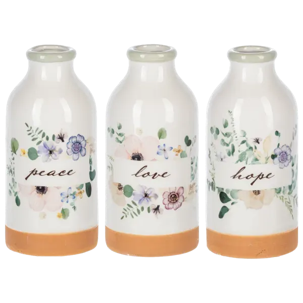 Floral Vases - Peace, Hope, & Love