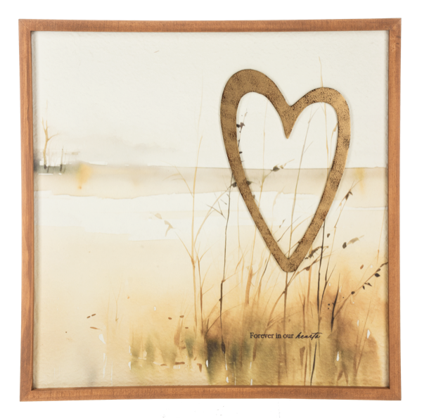 Watercolor Heart & Cross Wall Decor, Sold Separately