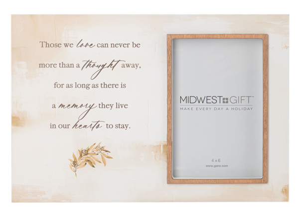 Bereavement Watercolor Message 4x6 Frames