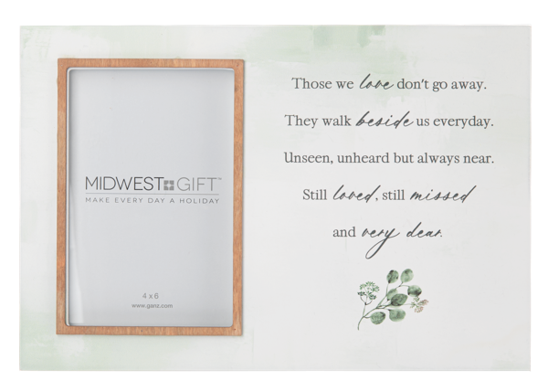 Bereavement Watercolor Message 4x6 Frames