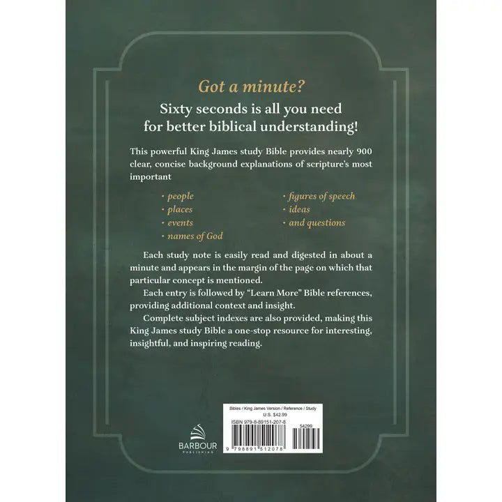 The King James Study Bible [Men's Cover]