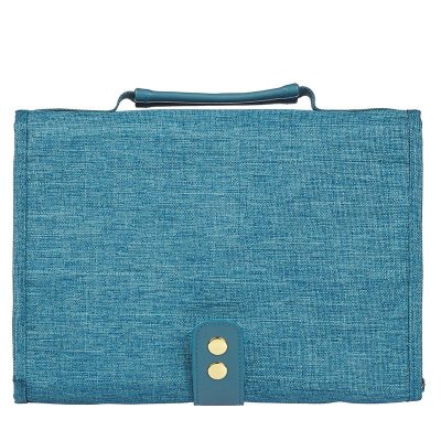 Faith Teal Tri-fold Organizer Bible Cover, Large