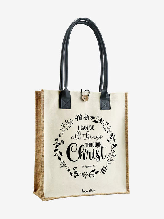 Market Tote Bag - I Can Do All Things Through Christ